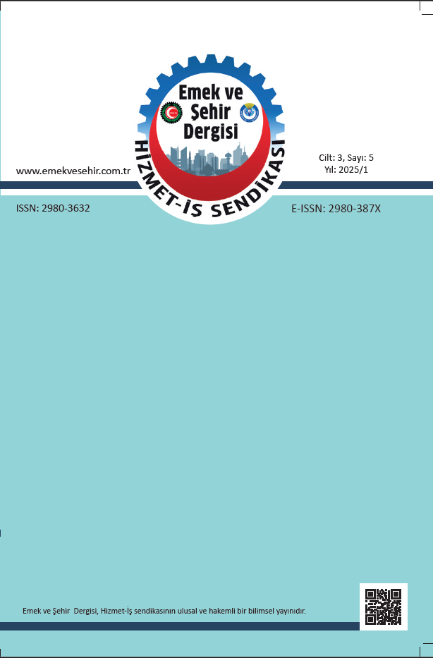 					Cilt 3 Sayı 1 (2025): Emek ve Şehir Sayı 05 Gör
				